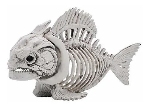 2 Pc 9.5 Pose-n-stay Esquelético De Los Pescados De Plástic