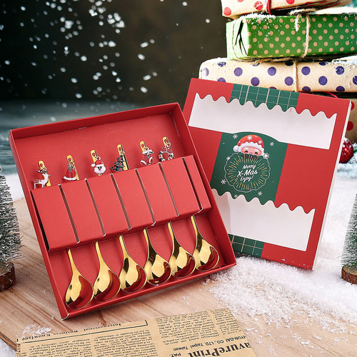 Cuchara Dorada De Árbol De Navidad Colgante Navidad