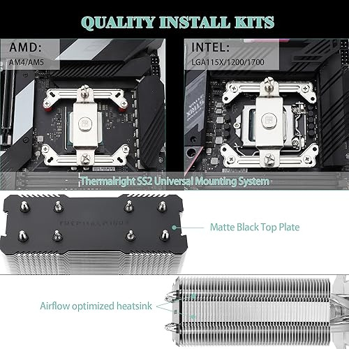 Thermalright Assassin X 120 V2 Plus Cpu Air Cooler, 4 Heat