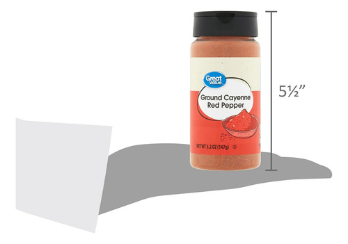 Great Value Ground Cayenne Red Pepper 147g