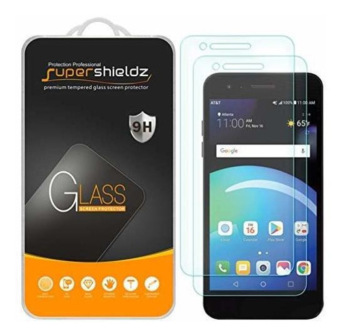 (2 Pack) Supershieldz Para LG Phoenix 4 Vidrio Templado Prot