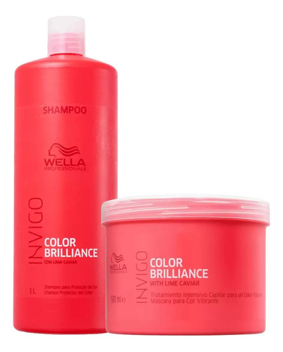  Kit Shampoo E Máscara Color Brilliance - Wella Professionals