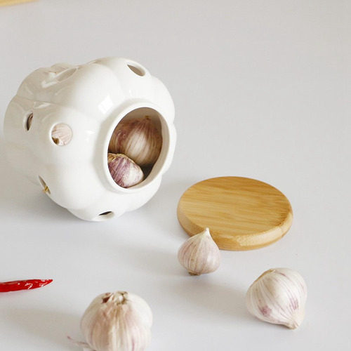 Garlic Keeper, Recipiente De Ventilado, Recipiente De
