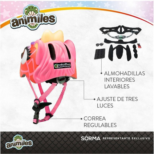 Imagen 7 de 10 de Casco Bici 3d Skate Patin Roller Niños Animiles