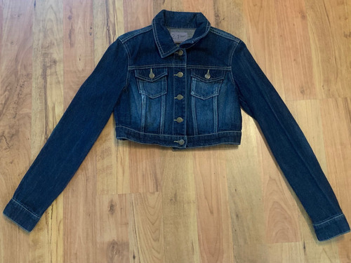 Chamarra De Mezclilla 2.1 Denim Jacket Crop M Original!!