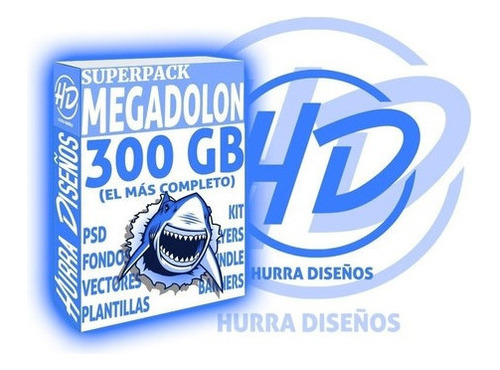 Pack Megadolon 300 Gb S Plantillas Diseños Premium