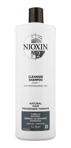 Nioxin-2 Shampoo Densificador Para Cabello Natural 1000ml