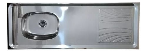 Bajo Mesada + Bacha De Acero Inoxidable 1,40mts - Cl