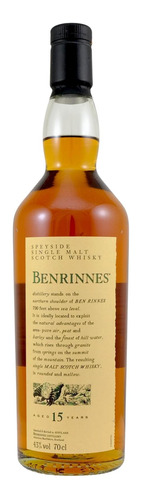 Whisky Benrinnes 15 Años