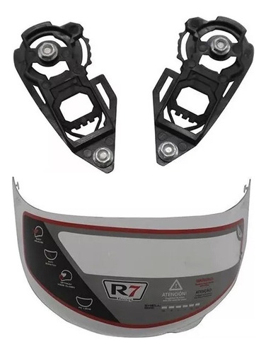 Mica Transparente Hro 3400, Boss Edge, Agv K1, Mas Mecanismo Transparente