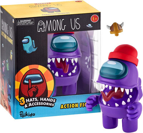 Tomy Figura Imposteur Among Us Morado Juguete Para Niños