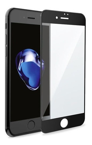 Film Vidrio Templado Full Glue 9d Para iPhone 7 8 Plus Negro