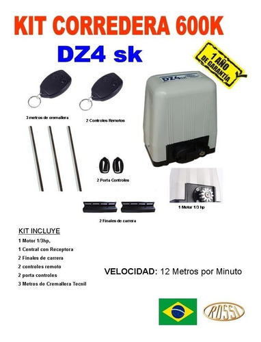 Kit Corredera Rossi 600k Dz4 Turbo 17 Mxm Original