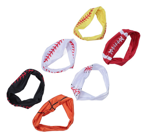 Diadema Elástica Para Correr, 6 Unidades, Softball, Antidesl