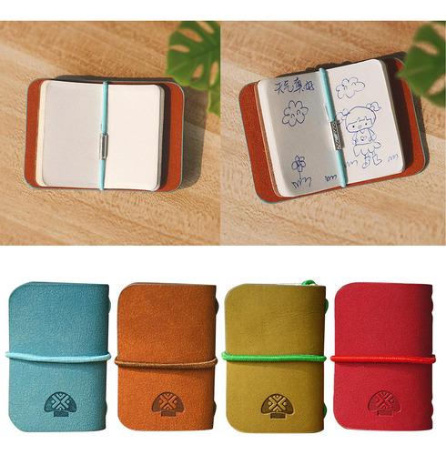 1/6 Escala Mini Casa De Muñecas Cuaderno De Papel Azul