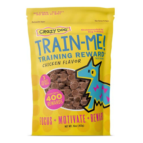 Crazy Dog Train-me! Training Reward Dog Treats 16 Oz., Pollo