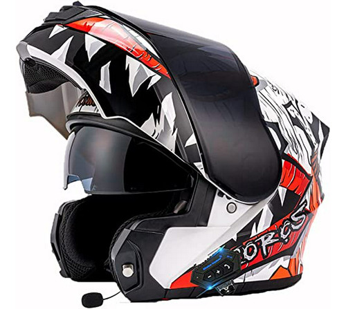 Casco Modular Abatible Para Motocicleta, Casco Integral De D