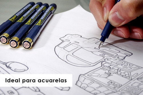6 Estilografos Estilografo Estuche Arte Manga Sketch Técnico