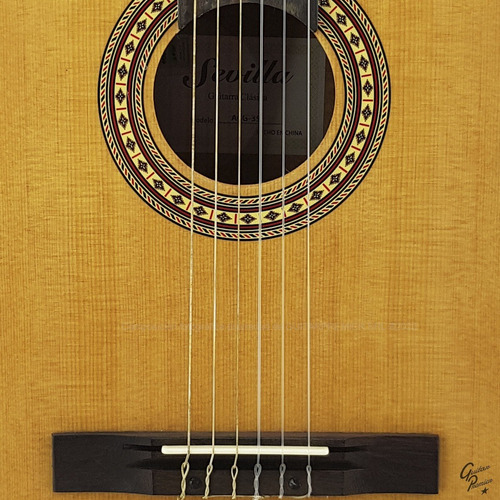 Imagen 5 de 10 de Guitarra Criolla Clasica Abeto 31p Concierto Caoba Maciza