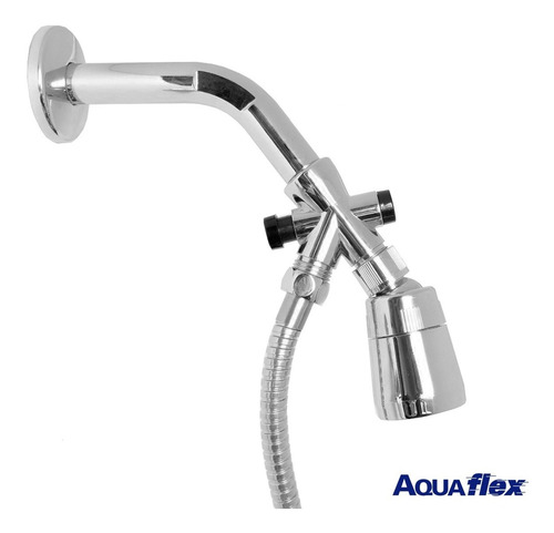 Imagen 3 de 6 de Valvula Derivador Cromado Para Ducha Abs Aquaflex