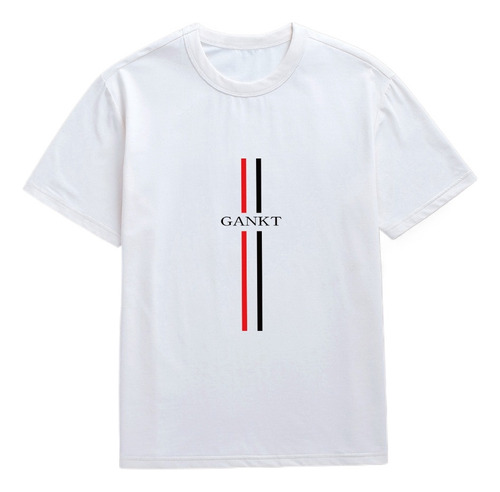 Camiseta De Verano Con Estampado De Rayas Para Hombre