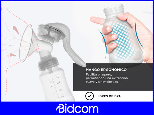 Sacaleche Extractor Leche Gadnic 150 Ml Mango Ergonómico