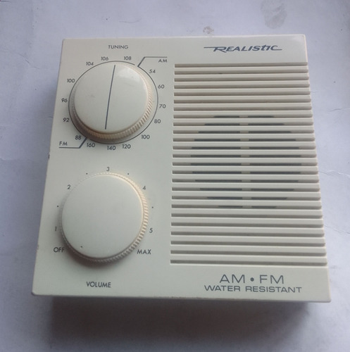 Antigua Radio Realistic Tandy Am Fm Water Resistant 