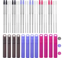 Comprar Pajitas De Metal Reutilizables, Paquete De 12 Popotes Plegab
