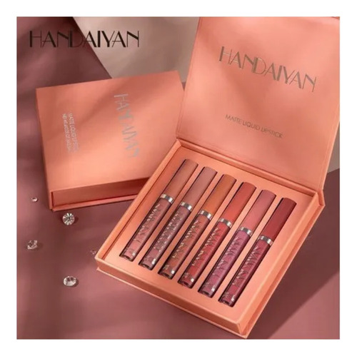 Brillo De Labios Mate De Larga Duración Handaiyan, 12 Colore