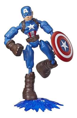 Boneco Marvel Vingadores Bend And Flex Capitao America E7377