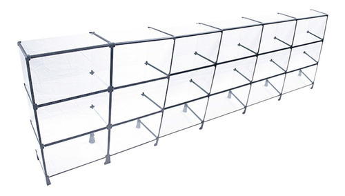 Balcão De Vidro C/ Veda Pó - 3,00 X 1,00 X 0,30