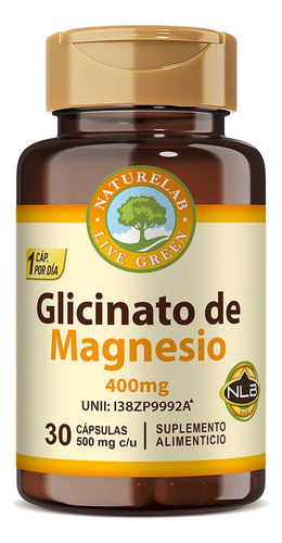 Glicinato De Magnesio® 30 Cápsulas Dormir Mejor Y Relajación