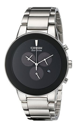 Citizen Eco Drive Mens At2240 51e Axiom Silver Tone Br