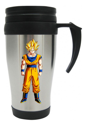 Vaso Viajero Metalico Dragon Ball Goku Super Sasayin Mugs I