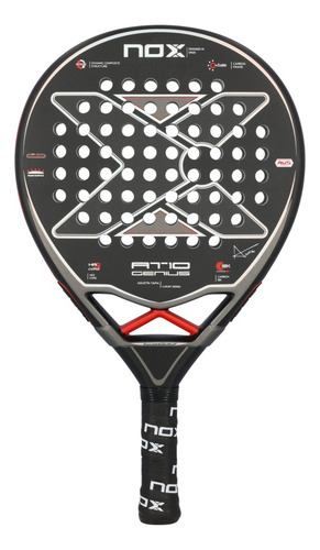 Paleta Padel Nox At10 Genius Carbono 18k 2023 Eva Hr3 Funda