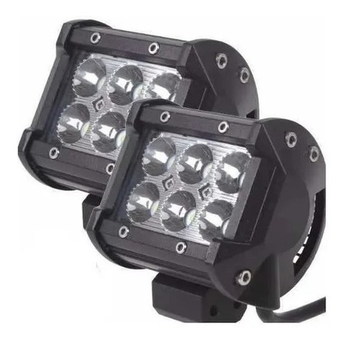 Focos Led Neblineros Spot De 4 PuLG 18w Con 6 Led - Generico