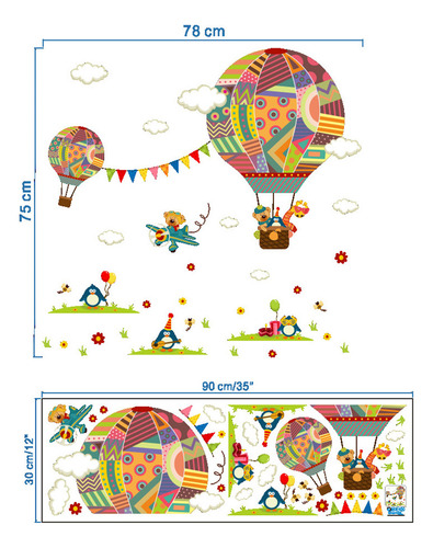 Pegatinas En D Removibles, Mural Artístico Para Niños Calien