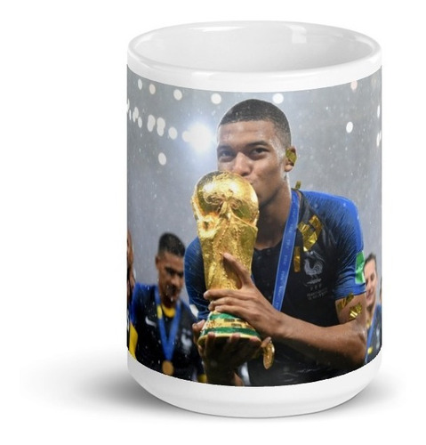 Taza Mbappe Campeon Francia 2018 11 Onzas