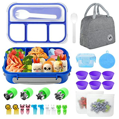 27 Pc Bento Caja De Almuerzo Kit, 1300ml Gran Cvlqq