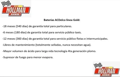 Bateria Acdelco Gold S57 Volvo Xc68