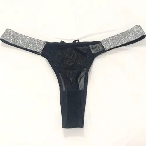Tanga Cola Less De Microtul Bien Cavada El stico Ancho Lurex