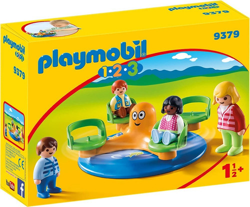 Playmobil Linea 1 2 3 - 9379 Calesita Infantil Carrusel