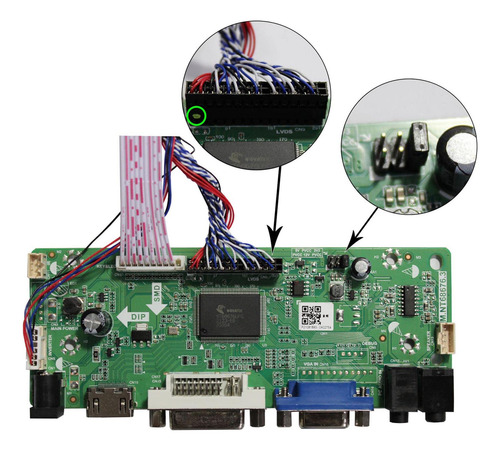 Controladora Lcd Para N173hge-l21 B156hw01 15.6 17.3 40 Pin