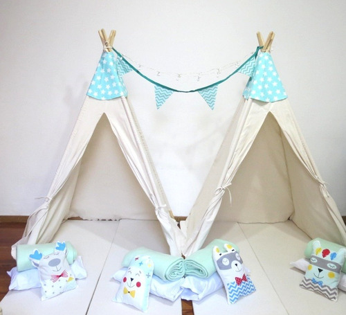 Imagen 3 de 10 de Alquiler De Carpitas Infantiles Tipi Para Pijamadas