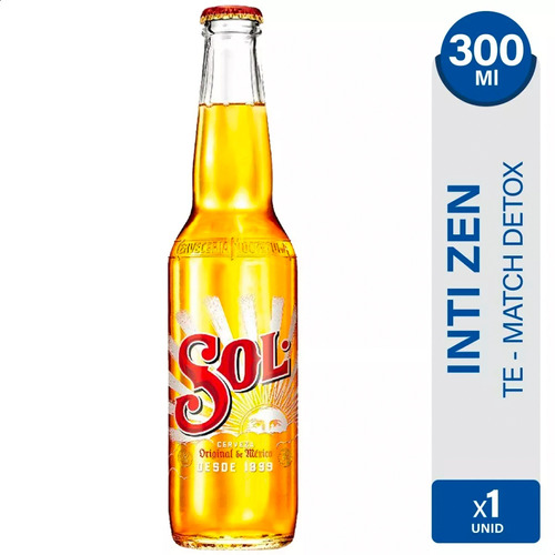 Cerveza Sol Rubia Porron 330ml Importada Mexico - 01mercado