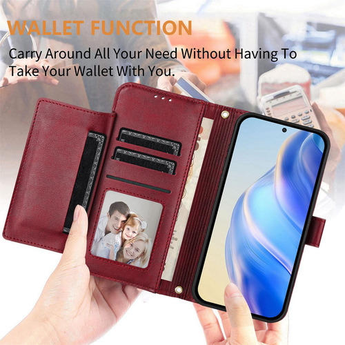 Funda De Piel Tipo Cartera Para Samsung Galaxy A55, A35, A25, A15, A05, A05, Etc.