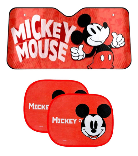 Parasol Frontal Y Cortinas Laterales Mickey Mouse
