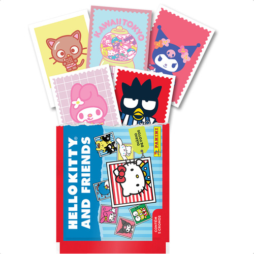 Kit 100 Figurinhas Hello Kitty And Friends (20 Envelopes)