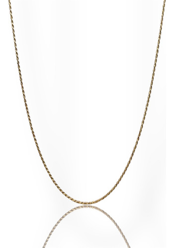 Cadena Oro 10k Italiano Torsal Estilo Cuerda 1mm 55cm