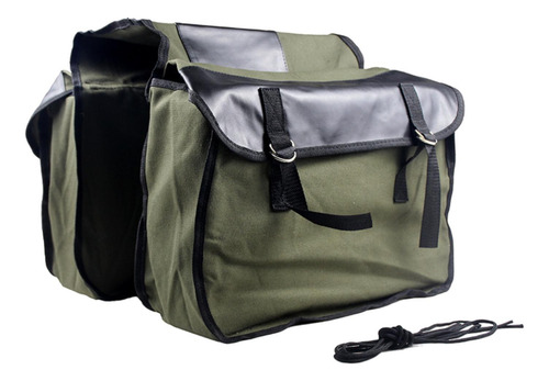 Bolsa Para SillĂn De Bicicleta De Doble Cara, Verde Gris